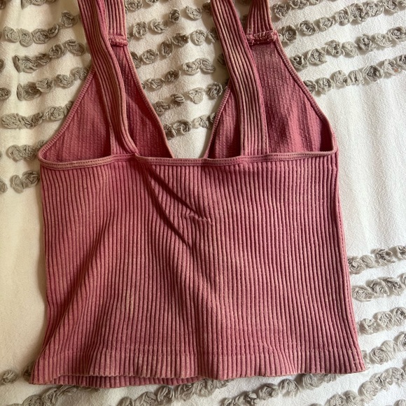 Garage Pink Ribbed Tank Top - Picture 2 of 2